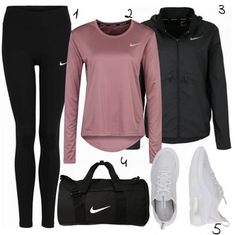 Outfit s Modrá Sportovní taška Nike, Modrá Nike, Nike "Sportovní Nike"