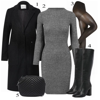 Outfit sa Crna Hulahopke Swedish Stockings "Stilizirani izgled za vaše slobodno vrijeme"