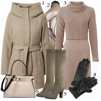 outfit mit Modra Rokavica Dorothy Perkins "Zimska outfit"