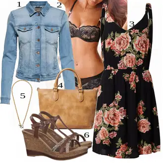 Výstřih na ramena Outfit s Růžová/Červená Šaty Do Áčka/Žerzejové Šaty/Šaty Bez Rukávů/Mini Šaty/Šaty Na Ramínko/Šaty S Potiskem/Letní Šaty/Zavinovací Šaty/Skater šaty Only "Pro slunečné dny"