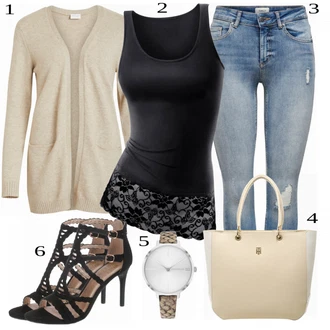 Outfit sa Crna Obuća Bullboxer "Tvoj otmjeni outfit"