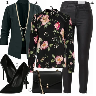 Outfit s Černá Halenka/Halenka Móda Pro Plnoštíhlou Only "Elegantní business outfit"