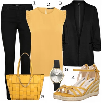 Outfit s Bílá Náramkové hodinky Pilgrim "Elegantní vzhled"