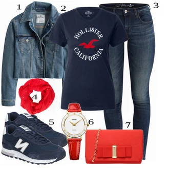 Outfit s Černá Teniska New Balance "Ulice Styl Outfit"