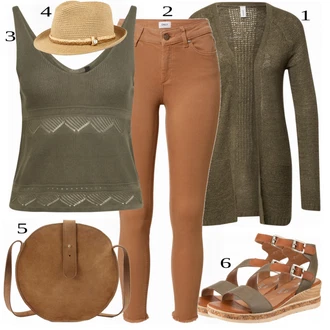 outfit mit Zelena/Siva Priložnostni Vrh Y.A.S (Petite) "Tvoj cool outfit"