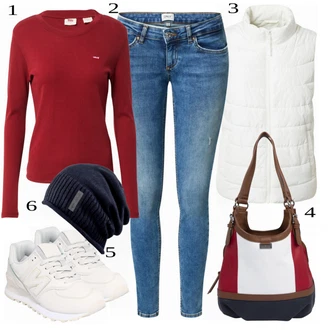Outfit sa Siva Tenisica New Balance "Stil Ulične Odjeće"