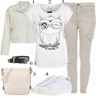 Outfit s Modrá Teniska K-SWISS "Ulice Styl Outfit"