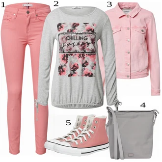 Outfit s Béžová Teniska Converse "Ulice Styl Outfit"
