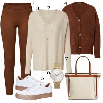 Outfit s Červená Kardigan Trendyol "Ulice Styl Outfit"