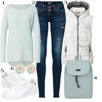 outfit mit Modra/Siva Touring backpack "Oblačila za ulico"