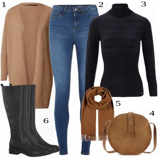 outfit mit Črna Škorenj Tamaris "Oblačila za ulico"