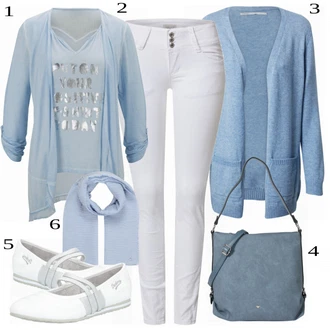 outfit mit Siva/Modra Srajca "Oblačila za ulico"