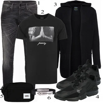 outfit mit Črna Športni nahrbtnik Tommy Jeans "Priložnostna oblačila"