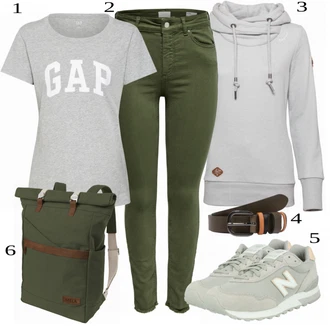 Ležérní outfity s Červená Kožená bunda/Dámské Džíny s Délkou 7/8 Only "Ulice styl outfitu"