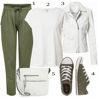 Outfit s Šedá Teniska/Zimní bota Mustang "Ulice styl outfitu"