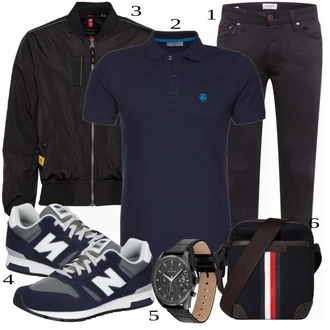 outfit mit Modra/Siva Superga New Balance "Priložnostna oblačila"