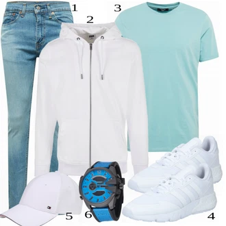 outfit mit Bela/Siva Klobuček Tommy Hilfiger "Priložnostna oblačila"