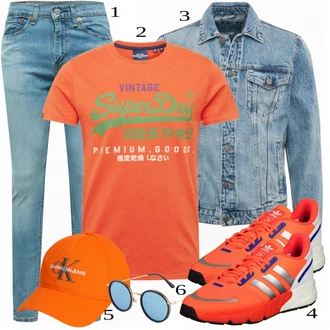 outfit mit Casual Majica Superdry "Priložnostna oblačila"