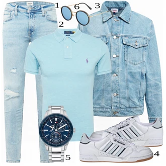 outfit mit Modra Denim Jakna Tommy Jeans "Priložnostna oblačila"