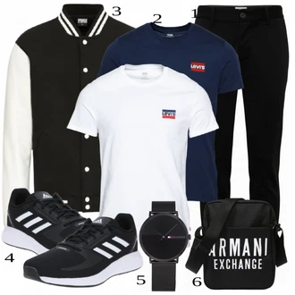 outfit mit Črna Superga Adidas Performance "Priložnostna oblačila"