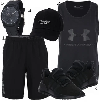 outfit mit Črna Majica Under Armour, Črna Casual Majica Under Armour "Priložnostna oblačila"