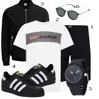 outfit mit Črna Ura Diesel "Priložnostna oblačila"