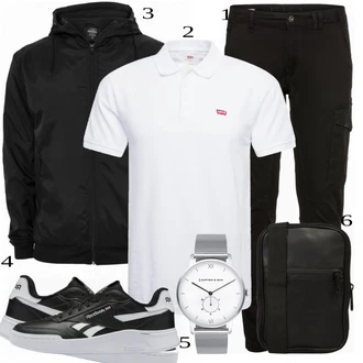outfit mit Siva/Črna Superga Reebok Classic "Priložnostna oblačila"