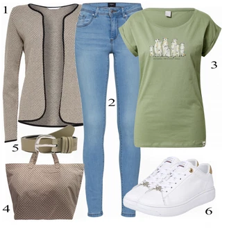 outfit mit Siva Superga Tommy Hilfiger "Stilna kombinacija za pomlad"