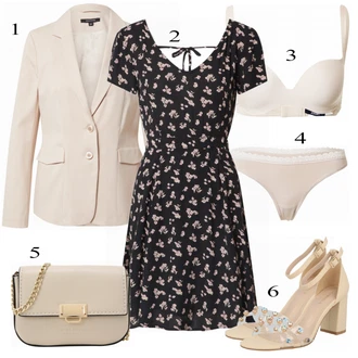 outfit mit Siva/Roza/Bež/Modra Comma "Tvoj cool outfit"