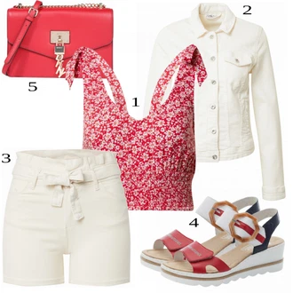 outfit mit Bela Majica Only "Tvoj cool outfit"
