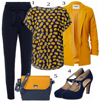 Outfit s Modrá ESPRIT "Příležitostný oděv do práce"