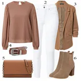 Rjava Call it Spring Škornji outfiti za dame image