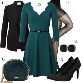 Jesenske Outfiti mit Modra Obleka About You "1"