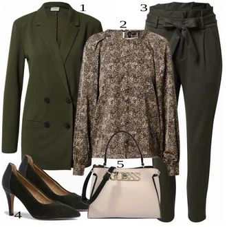 outfit mit Modra Visoka petka Tamaris "Modna oblačila za pomlad"