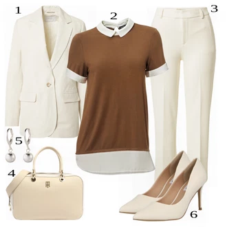 Outfit sa Pink/Bež/Plava Obuća Steve Madden "Stilistički Outfit za Proljeće"