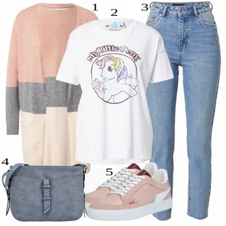 outfit mit Turkizna Kavbojke VERO MODA "Tvoj cool outfit"