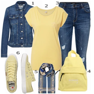 Outfit s Modrá Kožená bunda/Kotníková Bota/Džíny s Rozparkem/Kožené bundy/Navlékací džíny/Dámské Džíny s Délkou 7/8/Džíny s Dírou/Zkrácené Džíny VERO MODA "Perfektní pro volný čas"