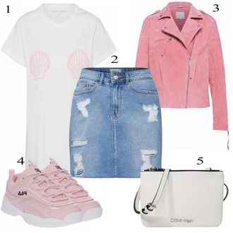 Outfit s Šedá Teniska Fila "Stylový"