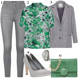 Outfit s Bota Na Podpatku About You "Stylový"