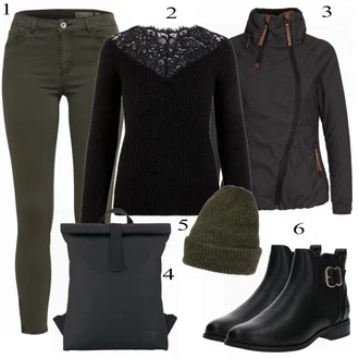 Outfit s Modrá Naketano "Stylový"