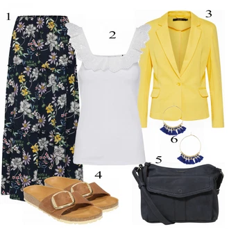 Outfit s Béžová/Hnědá Pohodlný Sandál/Korkový dřevák a pantofle/Pantofel/Letní Bota/Sandál Dianette/Vintage sandál Birkenstock "Letní Look"