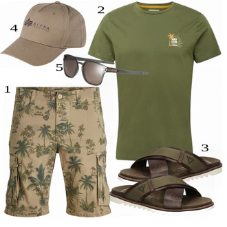 outfit mit Zelena Klobuček Alpha Industries "Priložnostna oblačila"