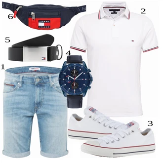 outfit mit Siva/Bela Superga Converse "Priložnostna oblačila"