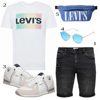 outfit mit Črna Majica "Priložnostna oblačila"