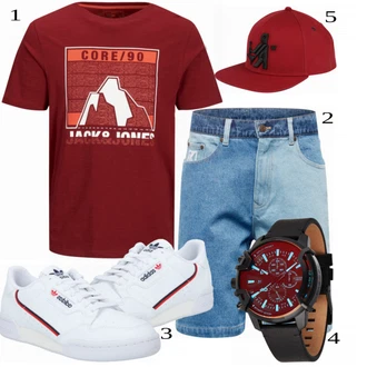 outfit mit Siva/Bela Superga Adidas Originals "Priložnostna oblačila"