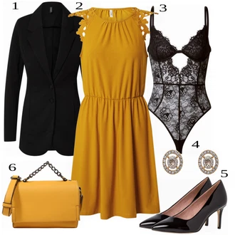 Outfit s Bota Na Podpatku Tamaris "Sunshine Businessoutfit"