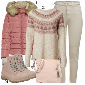 outfit mit Bež Škorenj Tom Tailor "1"