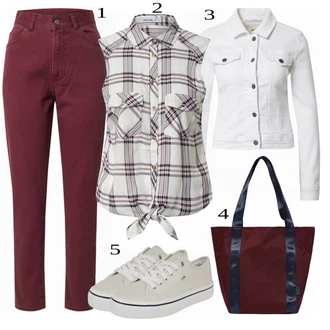 Outfit s Šedá Hailys "Super pro volný čas"