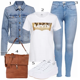outfit mit Bela Superga Converse "Tvoj cool outfit"