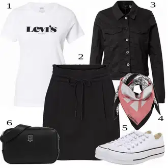 Outfit sa Crna Suknja VERO MODA "Tvoj otmjeni outfit"